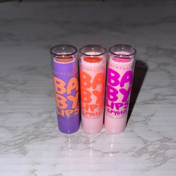 Maybelline Other - Maybelline Baby Lips Crystal Lip Balm beam of blush, gleaming coral peach kiss
